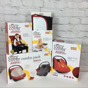 NCAA USC Trojans “Baby Shower Gift Set” 4 Piece Set Tailgating Game Day …